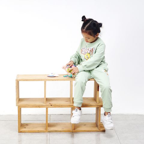 GCJO0001-S1-G011 QUẦN JOGGER BÉ GÁI HOẠT HÌNH MÀU XANH SIZE NHỎ