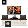 Dàn karaoke SP008750: Loa JBL RM210, Vang số JBL VX8, Micro không dây JBL VM200 và Loa Subwoofer POLK HTS12