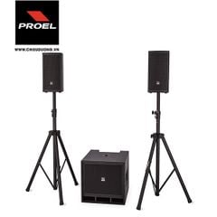 Dàn âm thanh 2.1 Proel LT812A LITE Series Active 3-Way SAT (8'' x 2) + SUB (12'' x 1) (Bộ)