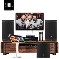 Dàn Karaoke SP008261: 2 Loa JBL Eon 715, 1 Loa Sub JBL Eon 718S, Mixer Paramax Pro-D30, Micro JBL VM300, Đầu karaoke VIETK KTV PLUS 4K 4TB, Màn hình Karaoke VIETK cảm ứng điện dung 22 inch