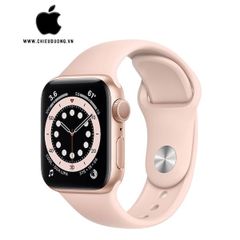 iWatch Series 6 (GPS) 44mm Viền Nhôm Vàng - Dây Cao Su Hồng, Apple VN