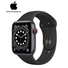 iWatch Series 6 (GPS + Cellular) 40mm Viền Nhôm Xám - Dây Cao Su Đen, Apple VN