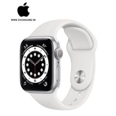 iWatch Series 6 (GPS) 44mm Viền Nhôm Bạc - Dây Cao Su Trắng, Apple VN