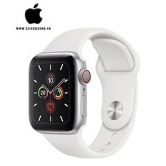 iWatch SE (GPS + Cellular) 40mm Viền Nhôm Bạc - Dây Cao Su Trắng, Apple VN