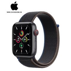 iWatch SE (GPS + Cellular) 40mm Viền Nhôm Xám - Dây Vải Đen, Apple VN