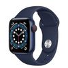 iWatch Series 6 (GPS + Cellular) 40mm Viền Nhôm Xanh dương - Dây Cao Su Xanh Navy, Apple VN