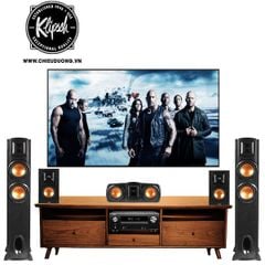 Bộ dàn xem phim Atmos 5.1: Loa Klipsch F-200, B-100, C-200 và Ampli Denon X-2600H