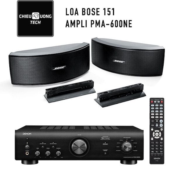 Dàn âm thanh nghe nhạc SP006278: Loa Bose 151, Ampli Denon PMA-600NE