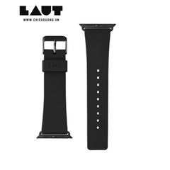 Dây Đeo LAUT PRESTIGE Watch Strap cho iWatch 4/5/6 (42/44mm) - Đen