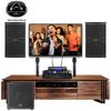Bộ dàn Karaoke SP008173: 1 cặp Loa Wharfedale Pro ANGLO X12, Cục đẩy công suất Wharfedale Pro XR 2500, Mixer JBL KX180A, Micro không dây JBL VM300 và Loa Subwoofer Wharfedale Pro DELTA AX15B