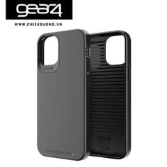 Ốp lưng chống sốc Gear4 D3O Holborn Slim cho iPhone 12/ 12 Pro - Black