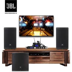 Bộ dàn Karaoke SP007319: 2 Loa JBL Eon 712, Mixer JBL KX180A, Micro không dây JBL VM200, Loa Sub JBL Eon 718S