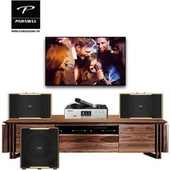 Bộ dàn Karaoke SP008538: Loa Paramax Z-1500, Loa Paramax Z-SUB và Ampli tích hợp micro không dây Paramax Z-A450