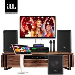 Dàn Karaoke SP008258: 2 Loa JBL IRX112BT, 1 Loa Sub JBL IRX115s, Mixer Paramax Pro-D30, Micro JBL VM300, Đầu karaoke VIETK KTV PRO 4TB, Màn hình Karaoke VIETK cảm ứng hồng ngoại 21 inch