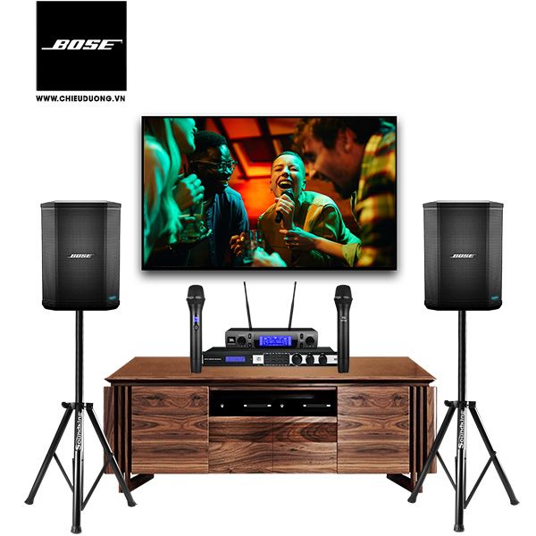 Dàn Karaoke: 2 Loa Bose S1 Pro, Mixer JBL KX180A, Micro không dây JBL – Chiêu Dương Tech