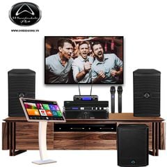 Dàn Karaoke SP008272: (1 cặp) Loa Wharfedale Pro ANGLO E312, Cục đẩy Wharfedale CPD 3600, Mixer JBL KX180A, Micro JBL VM300, Loa Sub Wharfedale AX15B, Đầu karaoke VIETK KTV PRO 4TB, Màn hình Karaoke VIETK cảm ứng hồng ngoại 21 inch