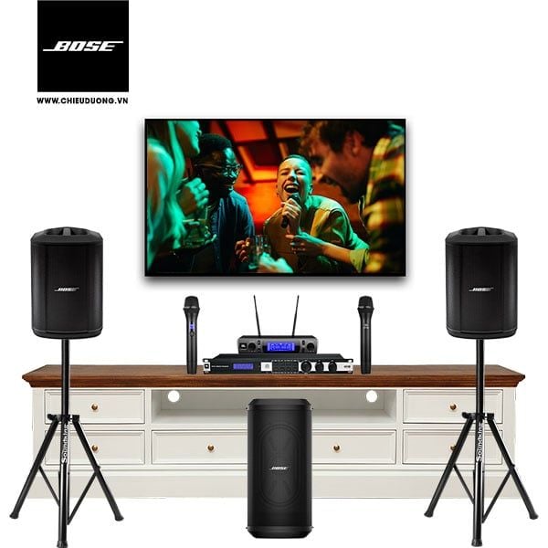 Dàn karaoke SP008742 : 2 Loa Bose S1 Pro Plus, 1 Bose Sub1, Mixer KX180A và JBL VM300