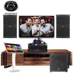 Bộ dàn Karaoke SP008180: 1 cặp Loa Wharfedale Pro ANGLO X10, Cục đẩy Wharfedale Pro XR 1500, Mixer JBL KX180A, Micro VM200, Loa Sub Wharfedale Pro DELTA X15B, Màn hình Karaoke VIETK cảm ứng hồng ngoại 21 inch, Đầu karaoke VIETK KTV PRO 4TB