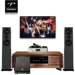 Bộ dàn Karaoke SP008542: Loa Paramax D88 Luxury, Ampli tích hợp micro không dây Paramax Z-A450, Loa Paramax SUB-D30