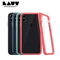 Ốp lưng Laut iPhone Xs Max Accents Tempered Glass