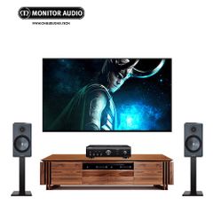 Dàn âm thanh SP006681: Ampli Denon PMA-600NE và Loa bookshelf Monitor Audio Bronze 100