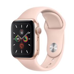 iWatch Series 5 44mm GPS Apple VN - Vỏ nhôm vàng - Dây cao su hồng