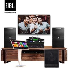 Dàn Karaoke SP008221: Loa JBL KP4010G2 (1 cặp), Loa Sub Proel S12A, Cục đẩy Wharfedale Pro XR 1500, Mixer JBL KX180A và Micro Paramax SM-1000 SMART, Đầu karaoke VIETK KTV PRO 4TB, Màn hình Karaoke VIETK cảm ứng hồng ngoại 21 inch