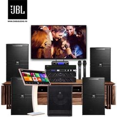 Dàn Karaoke SP008273: (2 cặp) Loa JBL KP4012G2, 2 Cục đẩy Wharfedale Pro XR 2500, Mixer JBL KX180A, Micro JBL VM300, Loa Sub Proel S12A, Đầu karaoke VIETK KTV PRO 4TB, Màn hình Karaoke VIETK cảm ứng hồng ngoại 21 inch