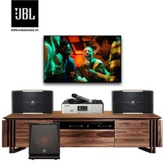 Bộ dàn Karaoke SP008640: Loa JBL Pasion 10, Ampli tích hợp micro không dây Paramax Z-A450 và Loa Paramax SUB-D30