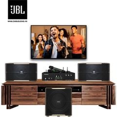 Dàn Karaoke SP009005: Loa JBL Pasion 12, Ampli tích hợp micro không dây Paramax Euro A700 và Loa Paramax Z-SUB
