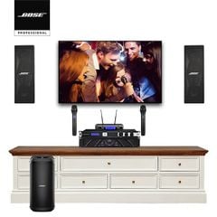 Dàn Karaoke SP009259: 1 cặp Loa Bose 402 series V, Cục đẩy công suất Wharfedale Pro XR 2500, Mixer JBL KX180A, Micro không dây JBL VM300, Bose SUB1 Bass Module