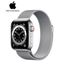 iWatch Series 6 (GPS + Cellular) 44mm Viền Thép Bạc - Dây Thép Bạc, Apple VN