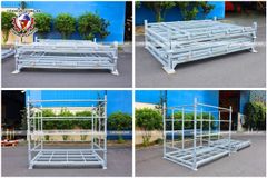 Pallet sắt xếp gập