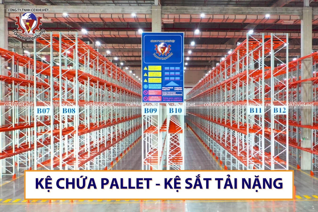 Kệ sắt chứa pallet - Kệ pallet tải nặng