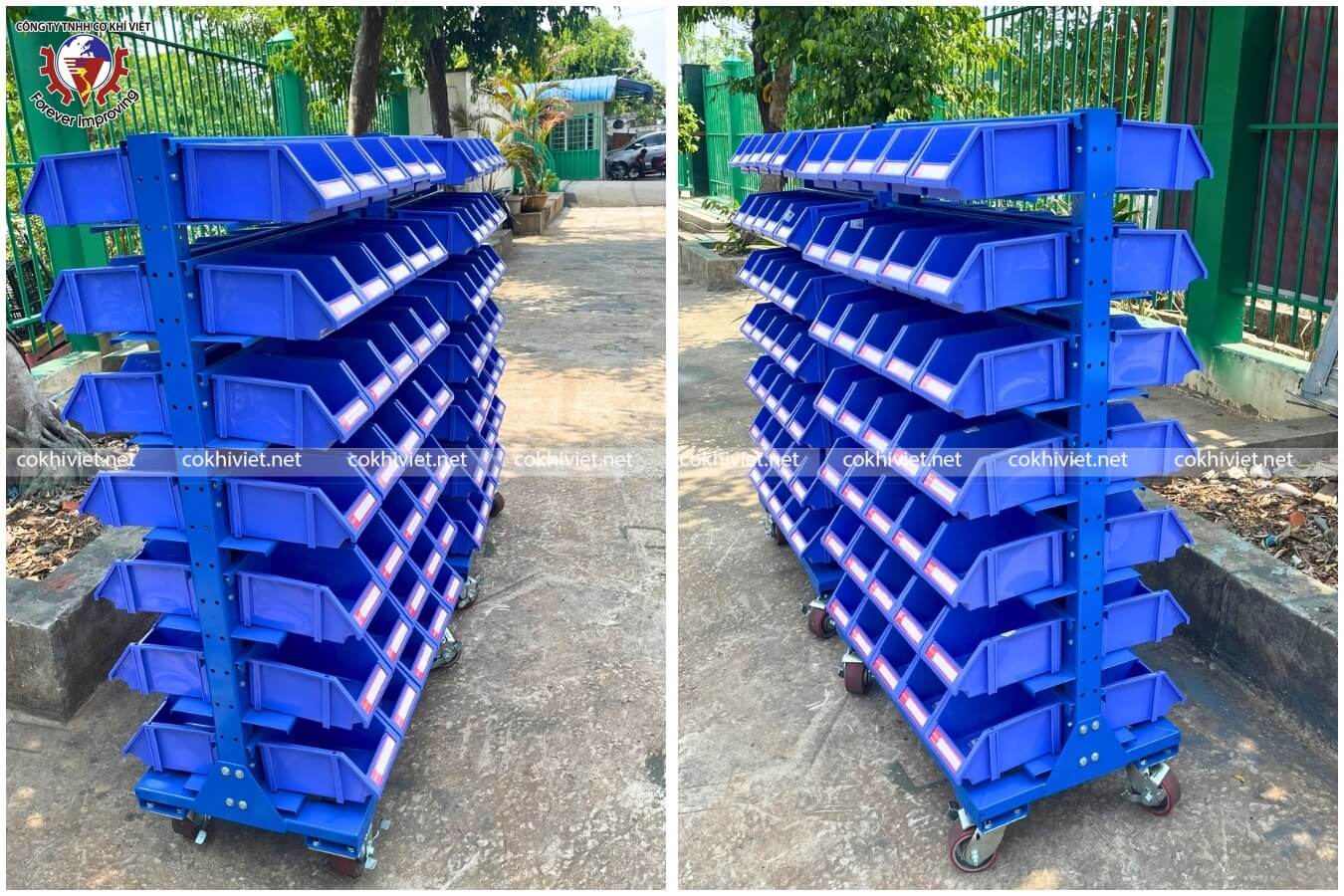 Kệ khay nhựa - Kệ hộp nhựa chứa linh kiện, dụng cụ, ốc vít