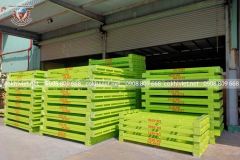 Powder coating steel heavy duty pallet