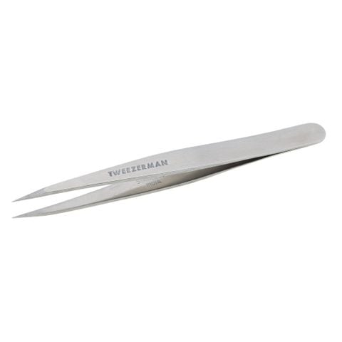 015. Nhíp nhọn màu xám bạc -  POINT TWEEZER CLASSIC STAINLESS STEEL (1240-LLT-APAC)