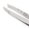 013. Nhíp nghiêng họa tiết hoa hồng -  ROSE ETCHED SLANT TWEEZER (1274-ERLLT-APAC)