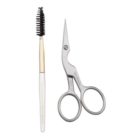 304.Combo 2 sản phẩm chuốt lông mày và kéo tỉa - BROW SHAPING SCISSORS & BRUSH (2914-LLT-APAC)