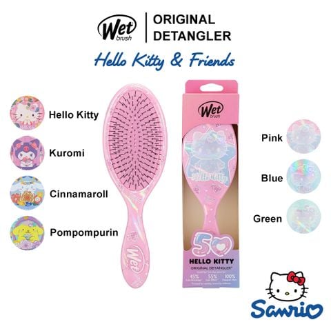 A0109c1. Lược chải tóc gỡ rối WB HELLO KITTY