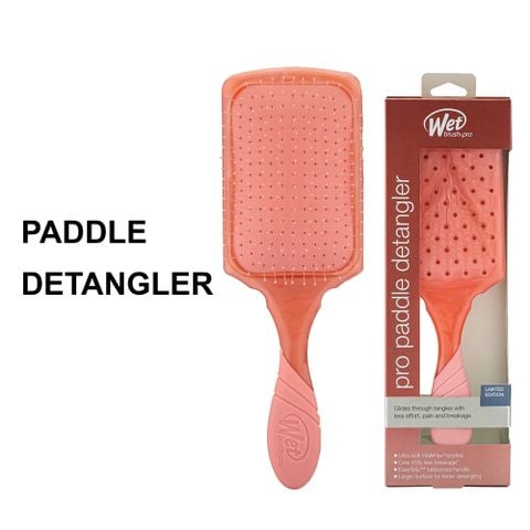Lược chải tóc WetBrush Pro Paddle Detangler Hydro Tie Dye - Peach