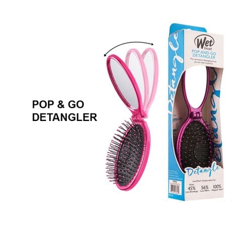 A097. Lược Chải Tóc Mini POP (POP and GO) - PINK (Hồng)