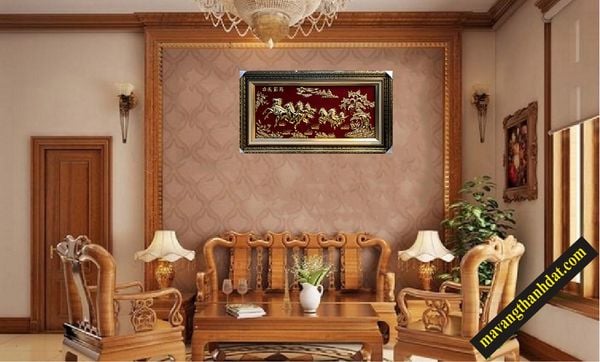  Mã đáo thành công mạ vàng 24k 80 x 120 