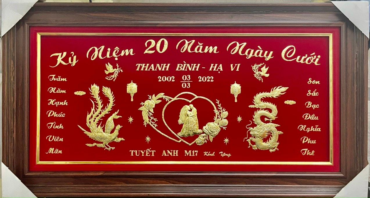  10 MẪU TRANH KỶ NIỆM NGÀY CƯỚI CAO CẤP 