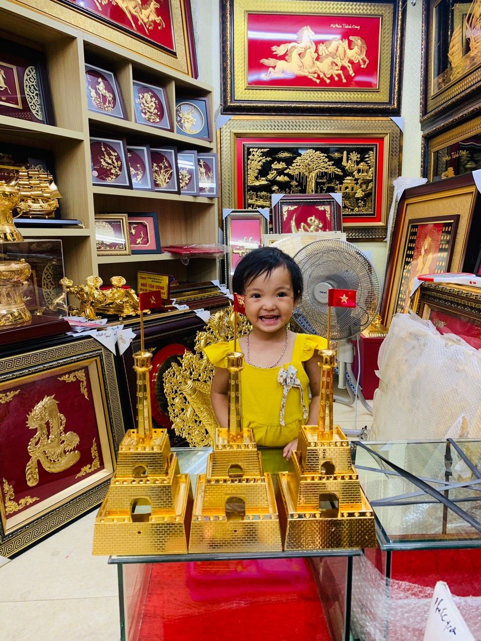  Cột Cờ Hà Nội Mạ Vàng 24k 