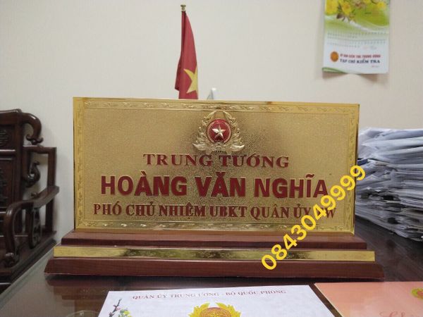  Biển Chức Danh Bằng Đồng 