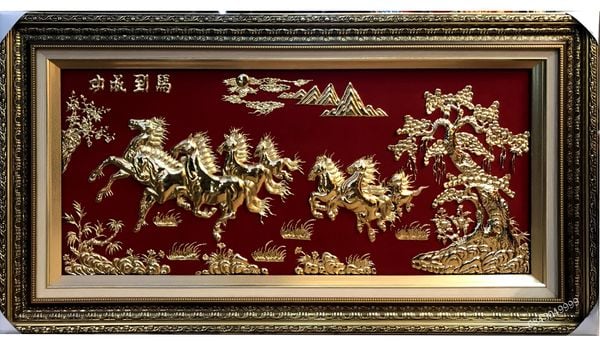  Mã đáo thành công mạ vàng 24k 80 x 120 