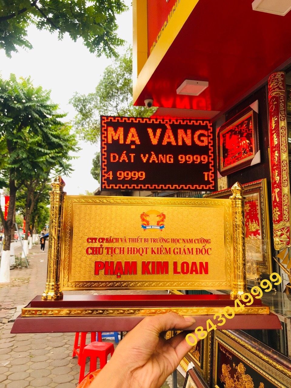  Biển Chức Danh Mạ Vàng 