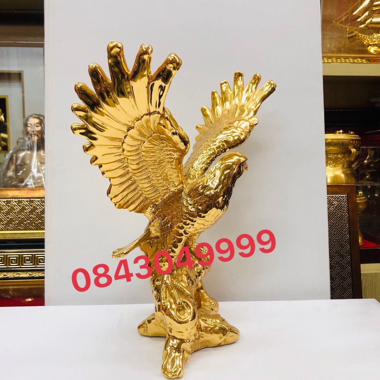  Tượng Đại Bàng Mạ Vàng 24K Cao 35 