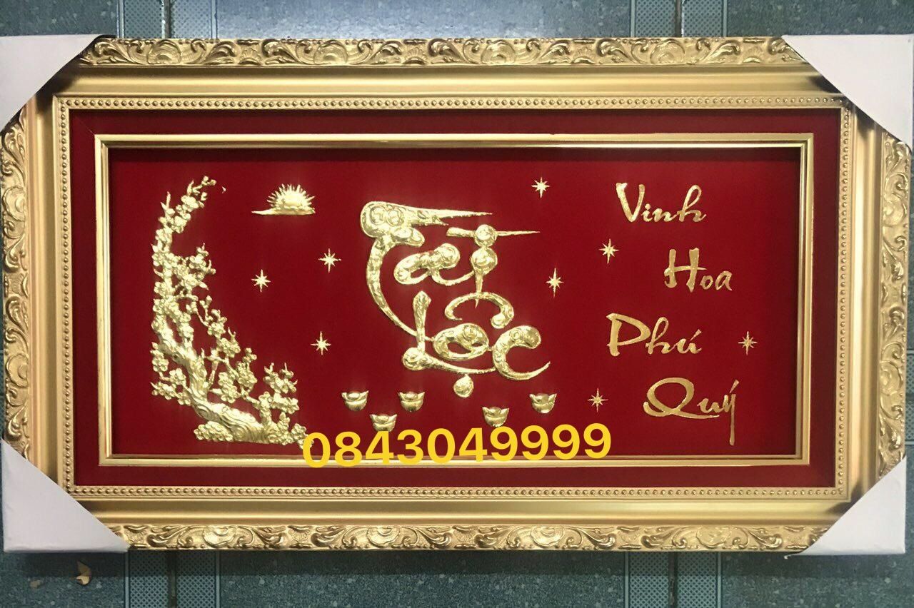  Chữ Tài Lộc Bằng Vàng 24K 